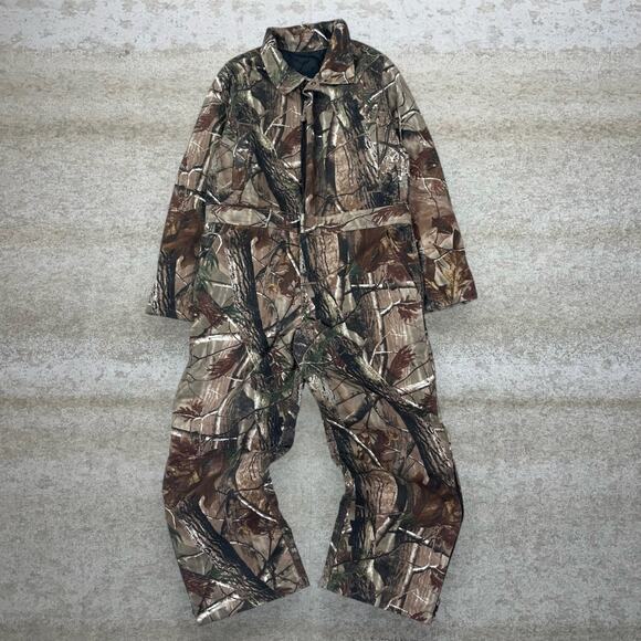 Realtree Other - Vintage 90s Realtree Coveralls Youth L Baggy Wide Leg Fit Hunting Camo Insulated